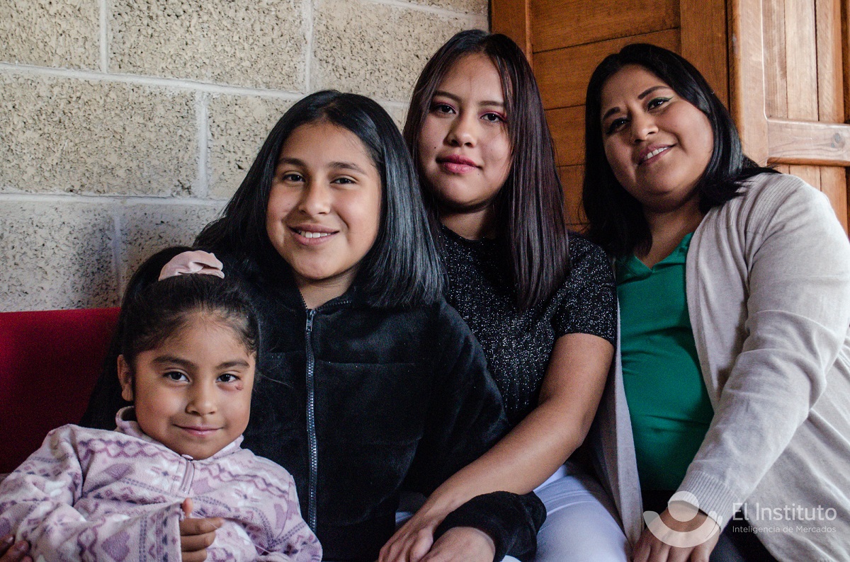 El16.9% de las familias en México están conformadas por familias Mamá sola con hijos.