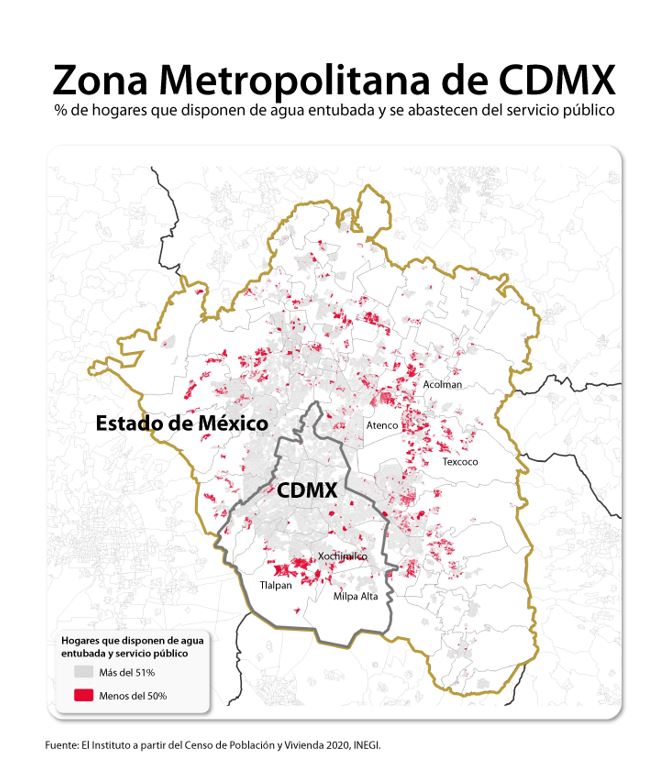 Mapa de Calor de Zona Metropolitana de CDMX